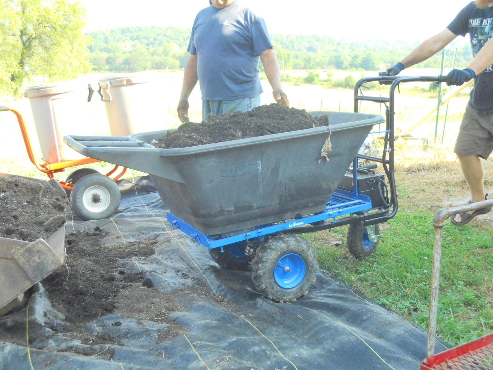 Landworks Electric Utility Cart, 500 lb Load | 48V Lead-Acid Power Wagon Uses a 500W Motor to Tow 1000 lb Through Garages, Warehouses and Outdoor Areas customer photo 2