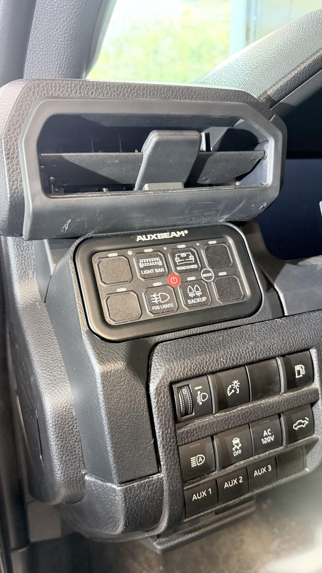 Auxbeam 8 Gang Switch Panel BA80 Universal Circuit Control Relay System | Dimmable LED On-Off Control Panel, LED Switch Pod Multifunction Switches for Truck Car Offroad SUV UTV ATV, 3 Years Warranty customer photo 1