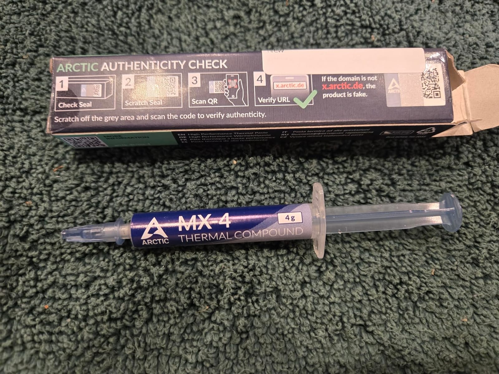 ARCTIC MX-4 (4 g) - Premium Performance Thermal Paste for All Processors customer photo 2