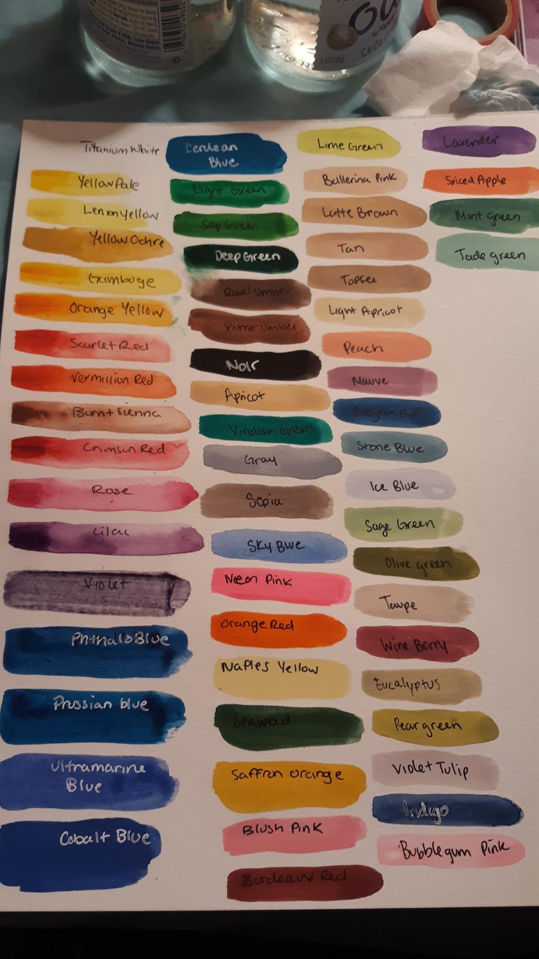 ARTEZA Watercolor Paint Set, 60 Colors in 12 ml Tubes, Highly Pigmented Watercolor Paints for Adults, Artists, Blending, Layering, Washes, Gradients, and Mixed Techniques customer photo 1
