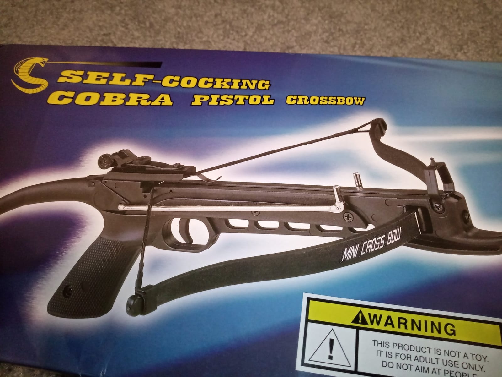 80lbs Pistol Self Cocking Crossbow 3 Arrows New recurve Crossbow Powerful customer photo 1