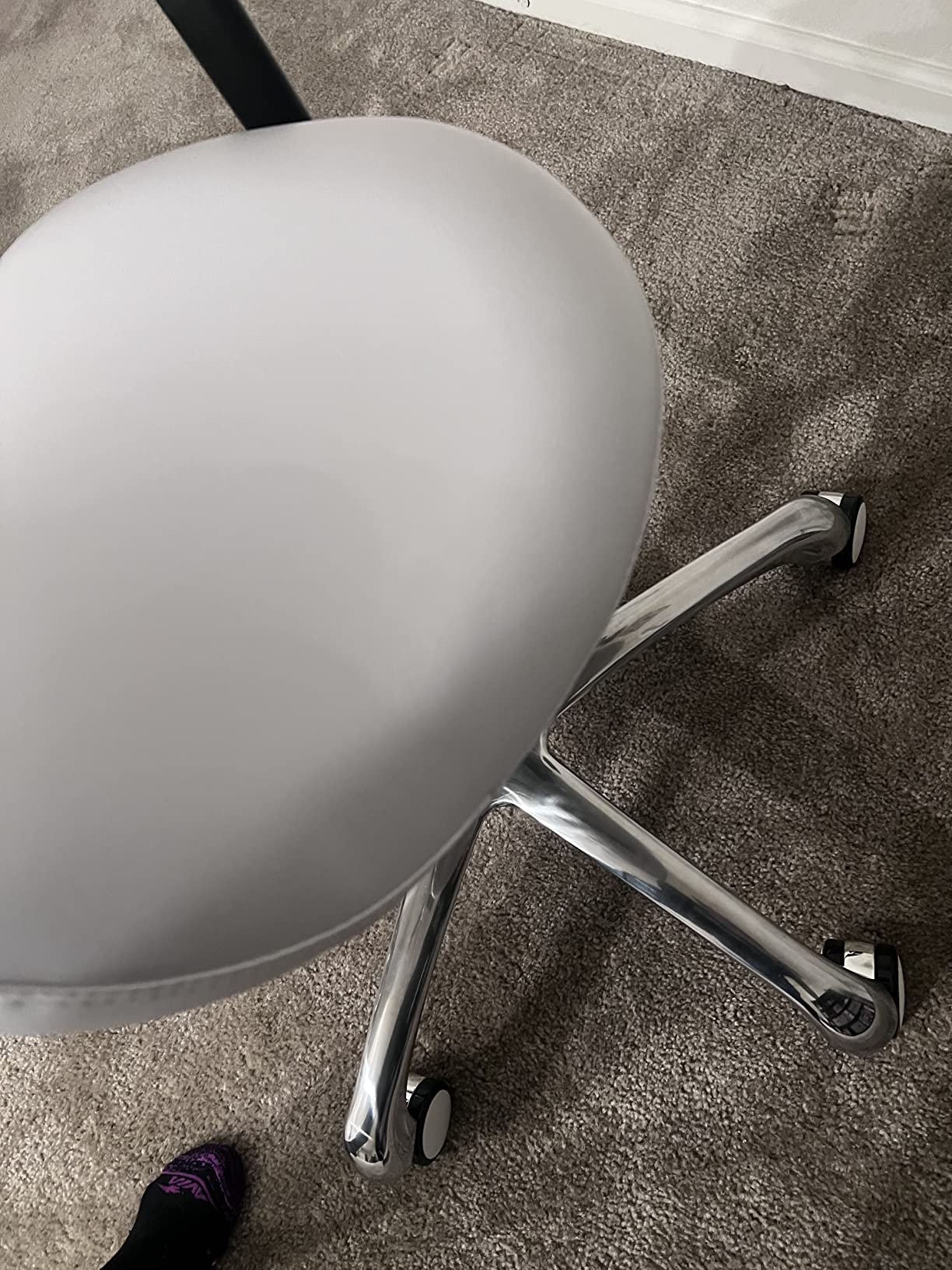 Hydraulic Saddle Rolling Adjustable, Heavy-Duty (350 lbs) Stool Chair for Beauty Salon Massage Dental Clinic Home Office Use (White, Updated to Soft Wheels) customer photo 2