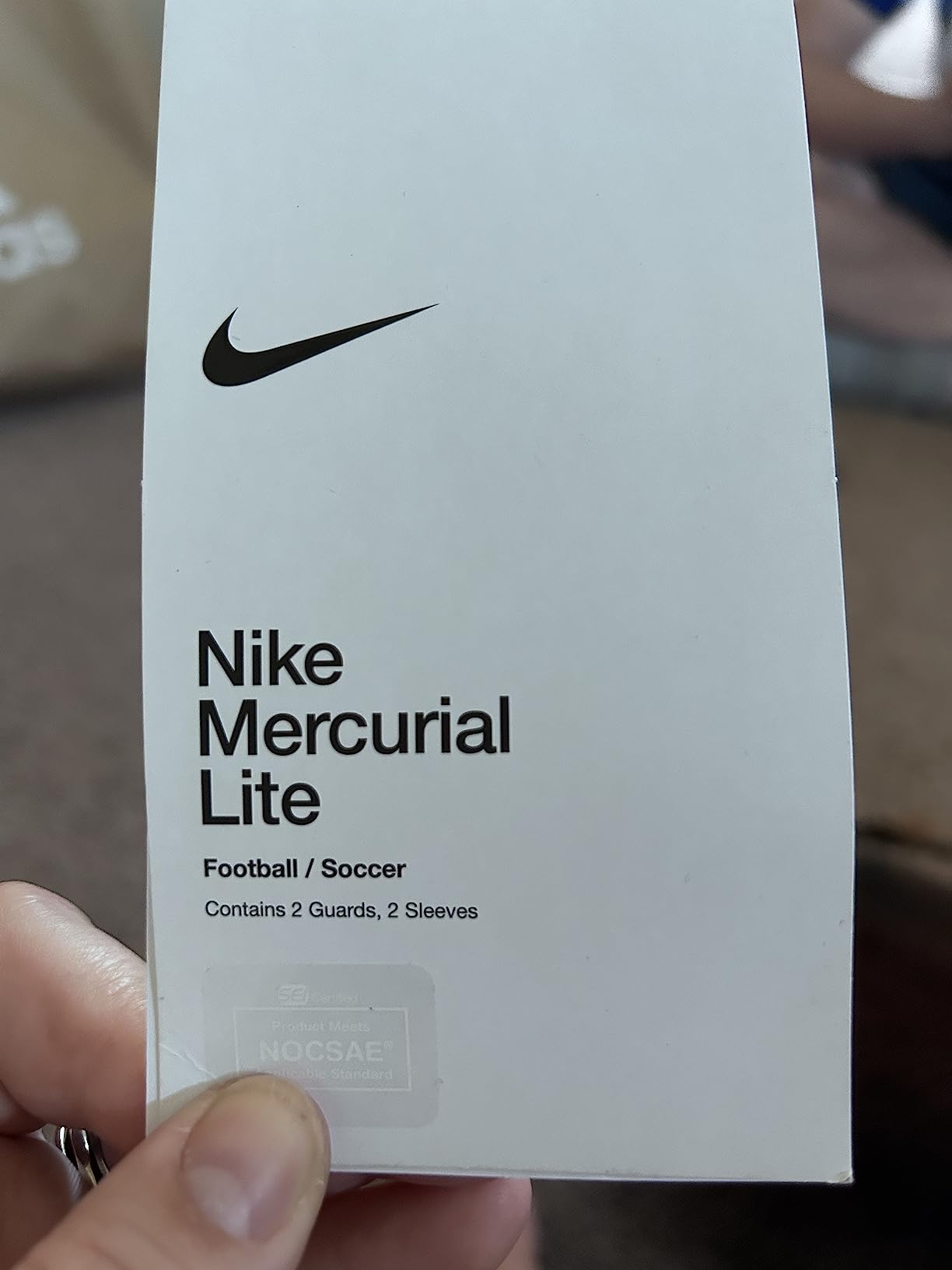 Nike Mercurial Lite Shin Guards White/Black/White MD customer photo 2