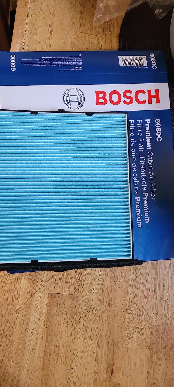 BOSCH 6080C HEPA Cabin Air Filter - 3 Layer Protection For A Healthier Ride | Compatible with Select Mazda 3, 3 Sport, 6, CX-5 customer photo 1