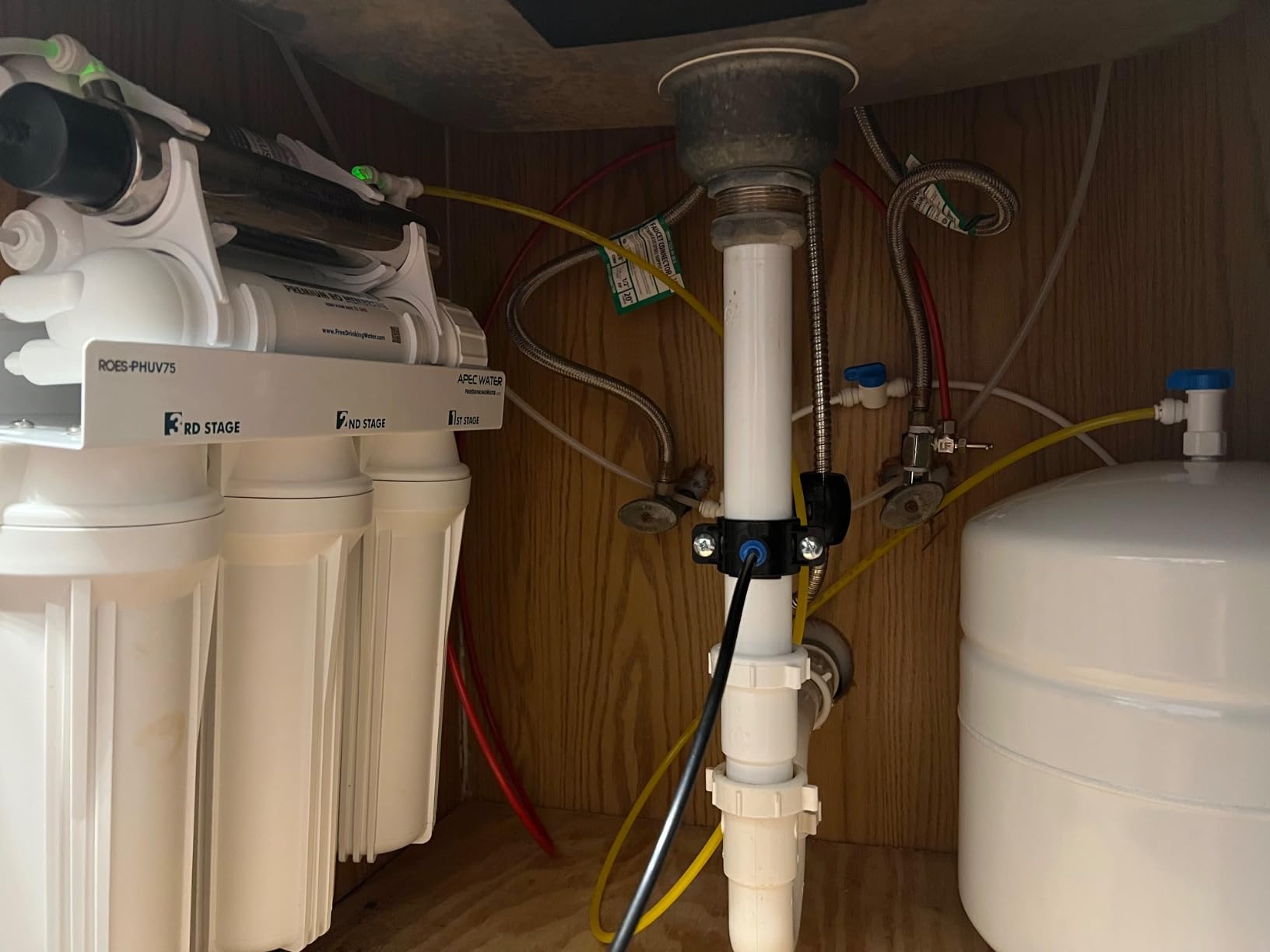 APEC Water ROES-PHUV75, 7-Stage Under Sink RO System, Alkaline & UV, 75 GPD | NSF Certified 372, Reduces 99% of Impurities, Removes Arsenic and Lead, UV Filter, DIY Installation customer photo 2