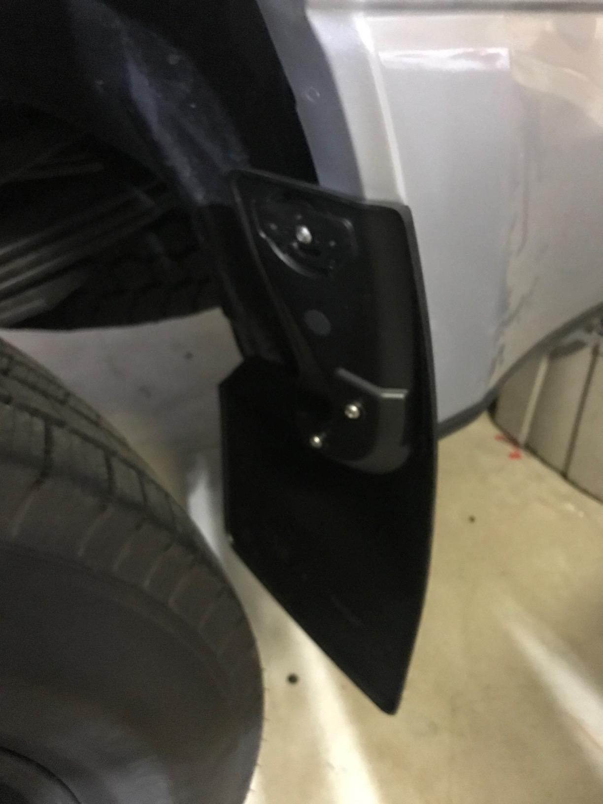 WeatherTech Custom No Drill Splash Guard MudFlaps for Ford Super Duty, Super Duty - Front & Rear Set (110065-120065), Black customer photo 1