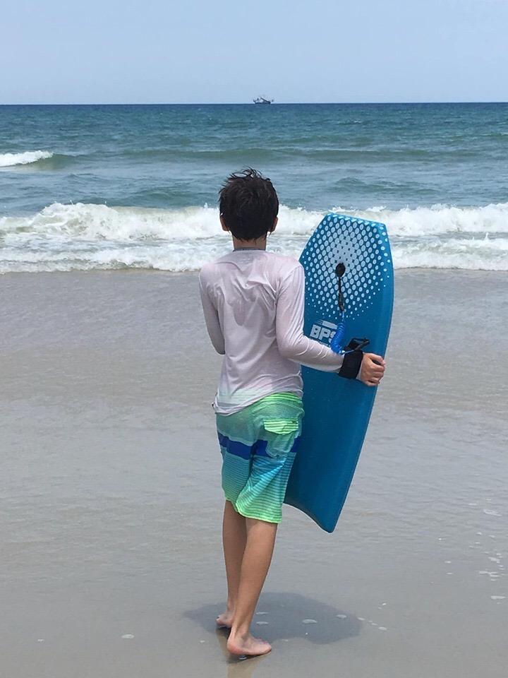BPS 'Storm' Bodyboard with Premium Coiled Leash - Lightweight with EPS Core customer photo 1
