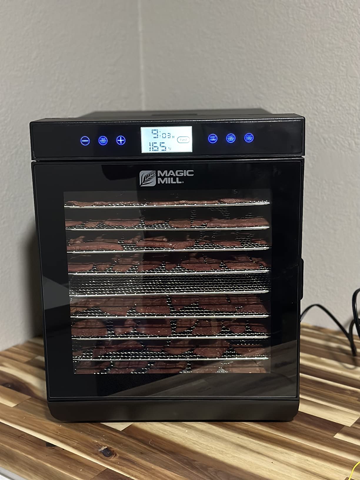Magic Mill Premium Food Dehydrator Machine (10 Extra-Large Stainless Steel Trays) 700W Dryer for Beef Jerky, Fruits, Vegetables, Dog Treats, 48 Hour Digital Timer - 95°-167° Temperature Control customer photo 1