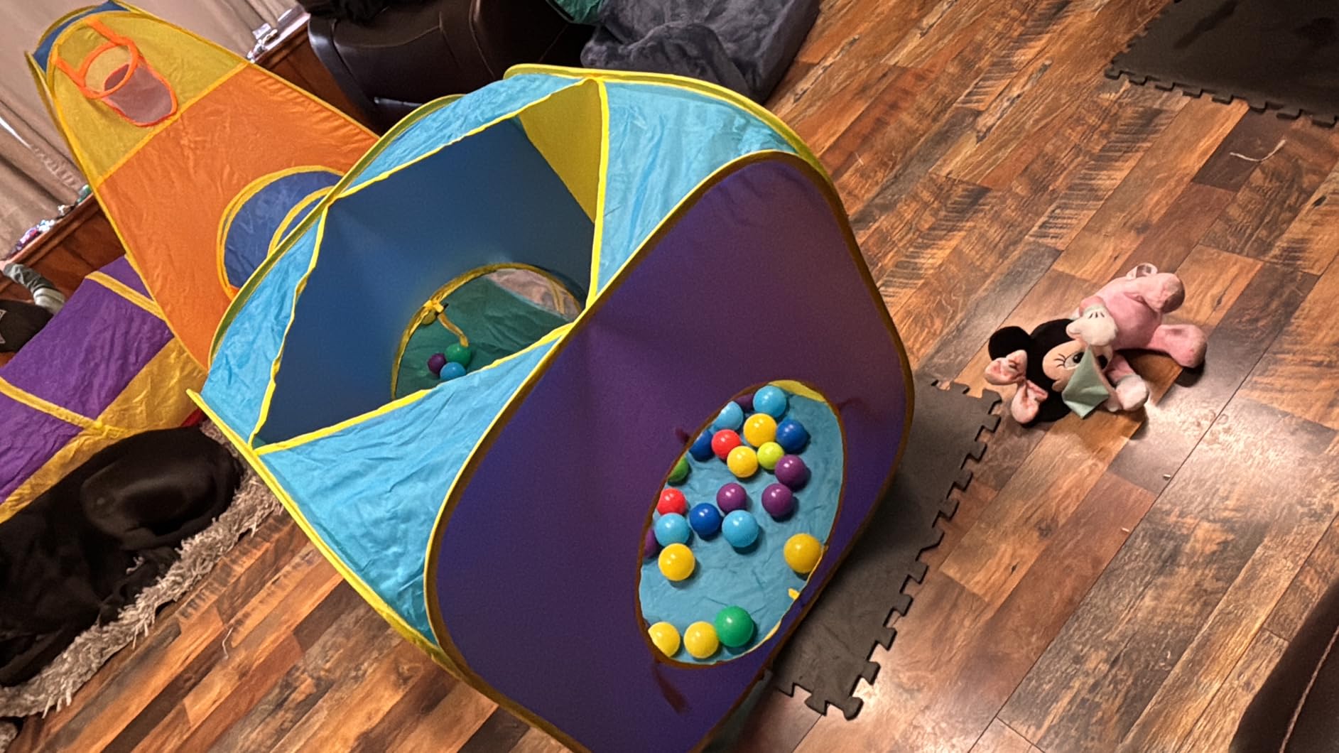Gift for Toddler Boys & Girls, Ball Pit, Play Tent and Tunnels for Kids, Best Birthday Gift for 3 4 5 Year Old Pop Up Baby Play Toy, Target Game w/ 4 Darts Indoor & Outdoor customer photo 1