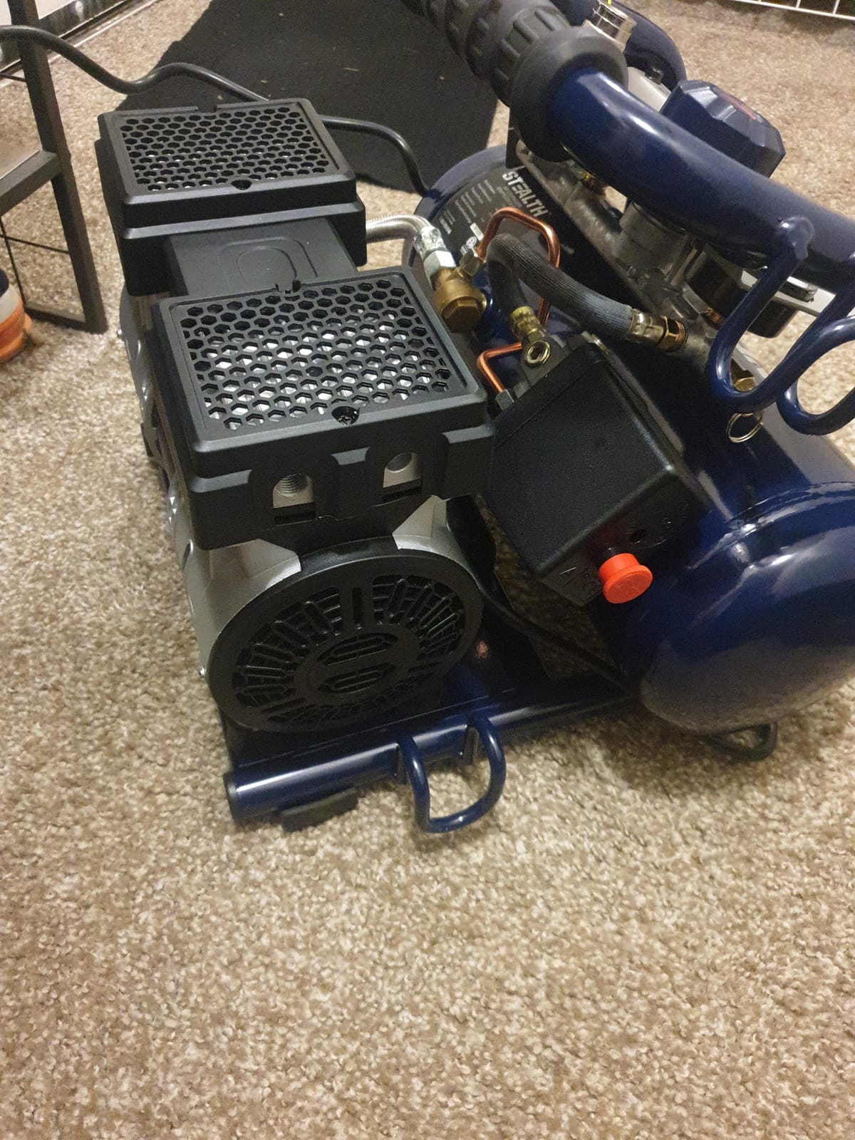 Stealth Air Compressor 2 Gallon, 3/4 HP Oil-Free Compressor, Less than 60dB Ultra Quiet Electric Air Compressor, Max 125 PSI Pressure for Tire Inflation, Nailing, Home DIY Project (SAQ-1234) customer photo 1