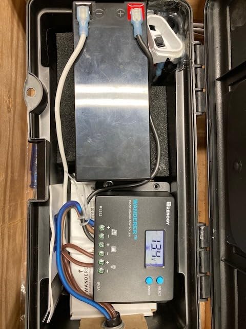 Renogy Wanderer 10A PWM Solar Charge Controller 12/24V for Solar Panels | 50V PV input, AGM/Gel/Flooded (auto), Li (manual), LCD, overcharge/short protection, negative ground, temp comp, for RVs customer photo 2