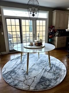 SAFAVIEH Area Rug 8x10 - Craft Collection - Large - Grey & Gold, Modern Abstract Design, Non-Shedding & Easy Cleaning, Ideal for Living Room, Bedroom, Office, Dining Space (CFT877F) customer photo 1