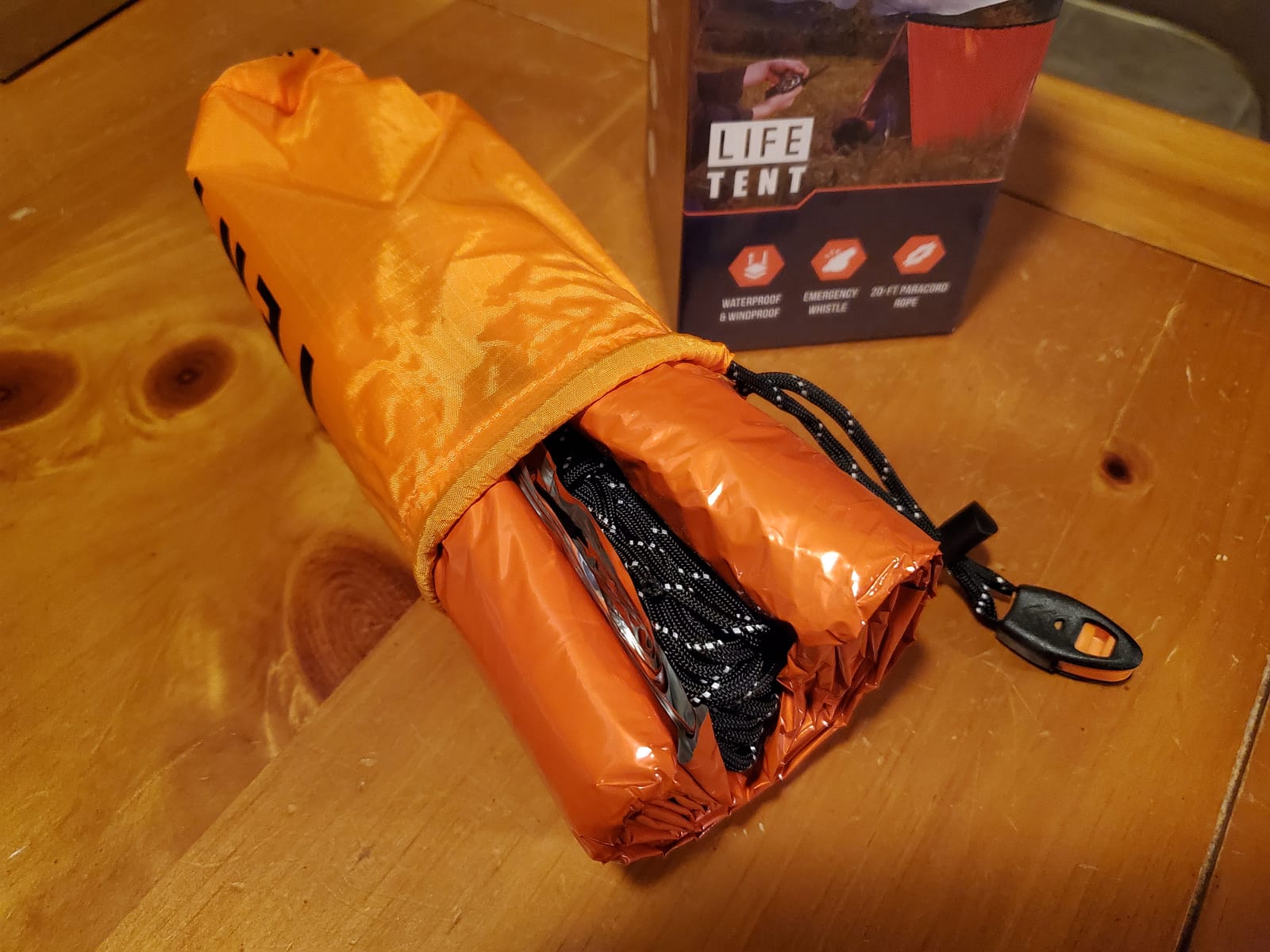 Go Time Gear Survival Life Tent - 2 Person Mylar Emergency Shelter Tube Tent + Paracord - All-Weather Protection customer photo 1