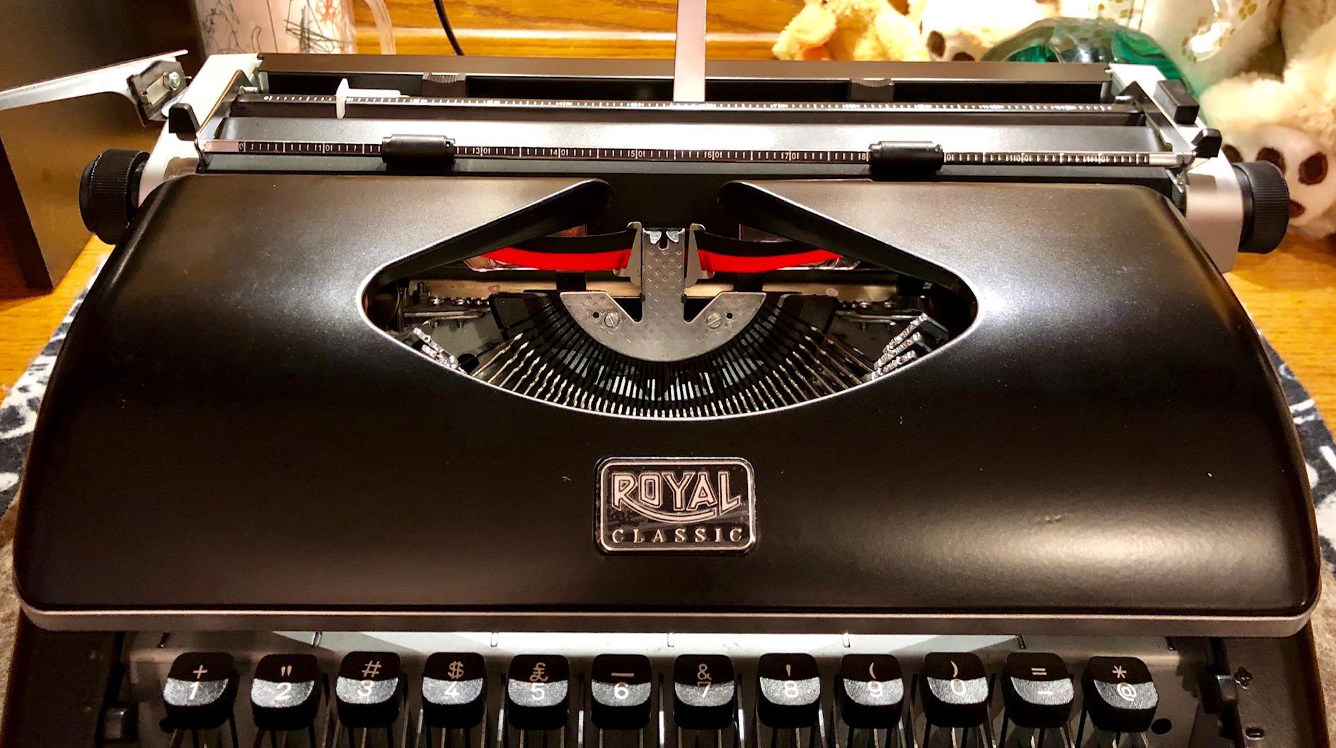 Royal Consumer Information Products Classic Retro Manual Typewriter (Black), Model Number: 79104P | 44 Keys and 88 Characters, Metal Housing, Black and Red Ribbon Selector, Space-Bar Repeater, Model 79104p customer photo 2