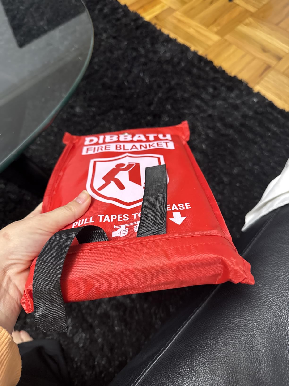 Fire Blanket for Home and Kitchen, Emergency for Small Fire, Reused, 4 pcs customer photo 2
