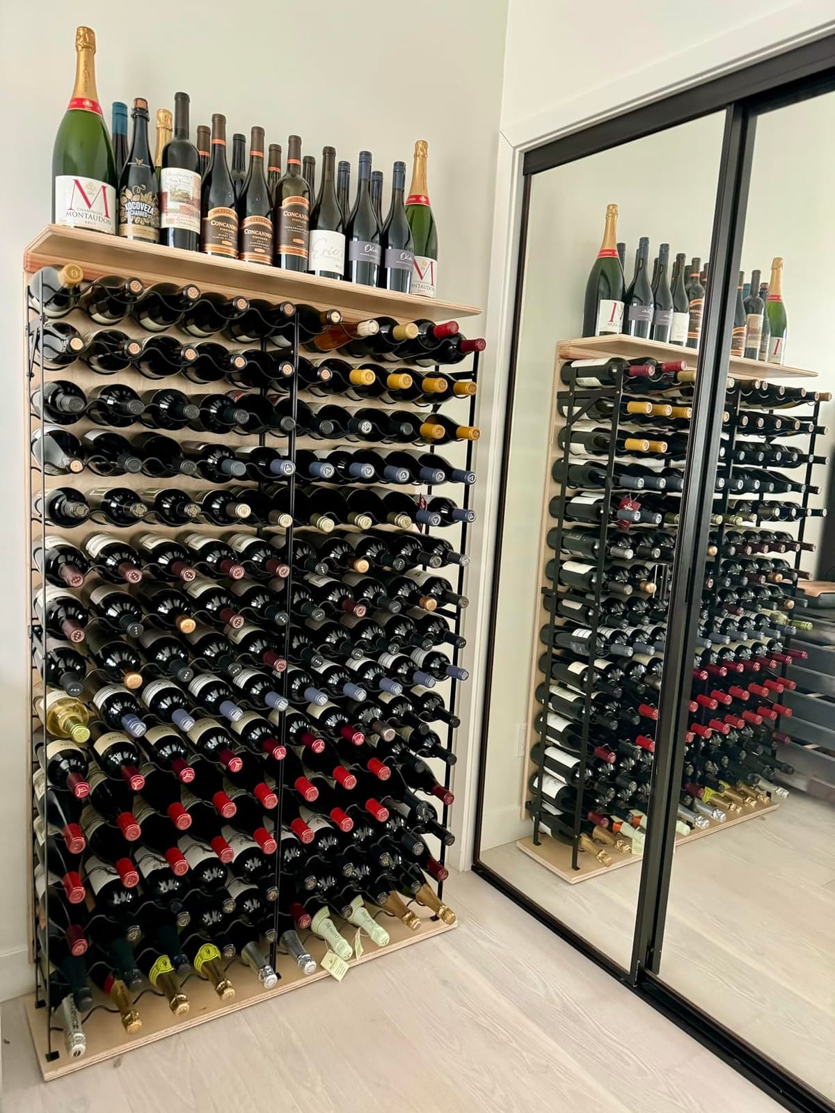 Sorbus Freestanding Floor Wine Rack, Home Bar & Cellar Storage (150 Bottle) customer photo 1