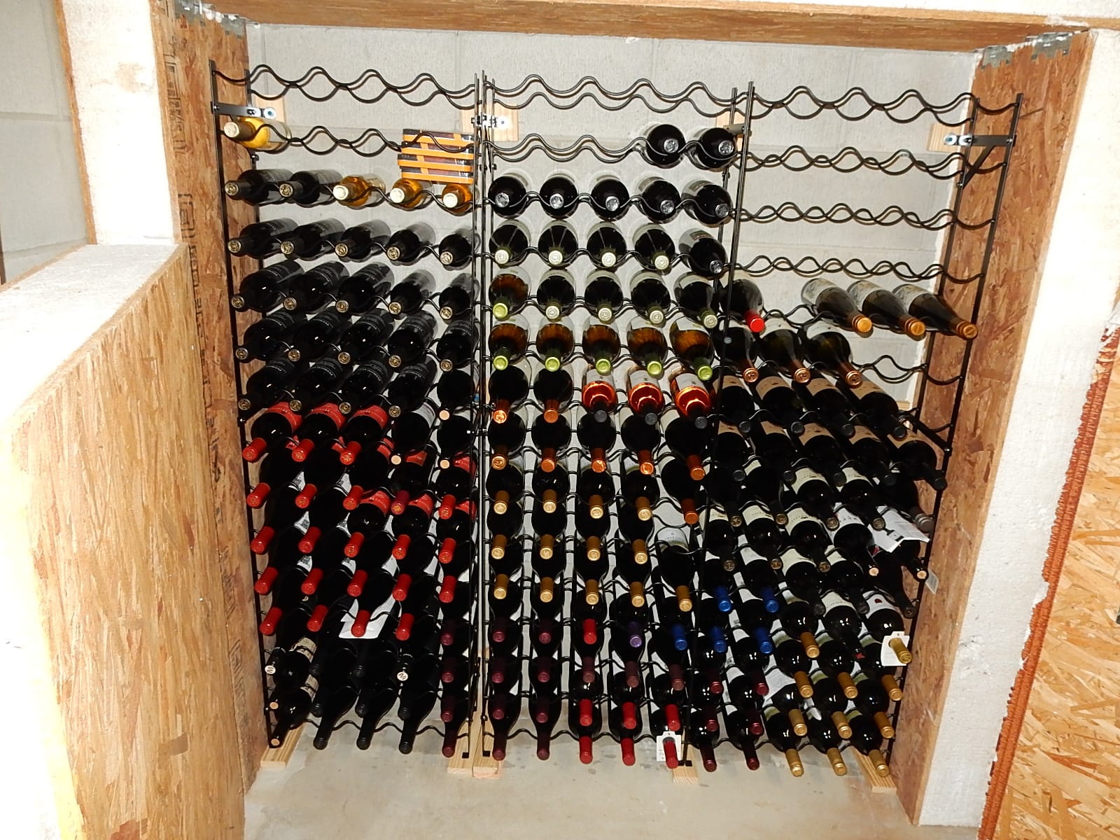 Sorbus Freestanding Floor Wine Rack, Home Bar & Cellar Storage (150 Bottle) customer photo 2