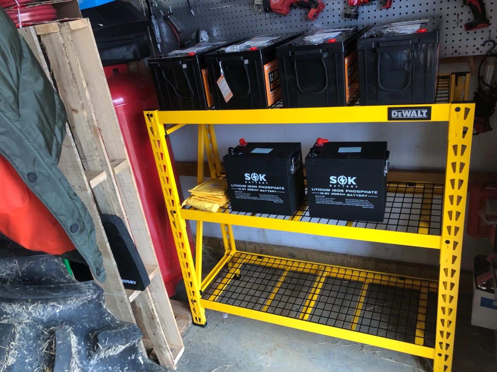 DEWALT 4-Foot Tall, 3-Shelf Industrial Workshop/Garage Storage Rack, Total Capacity: 4,500 lbs. customer photo 1