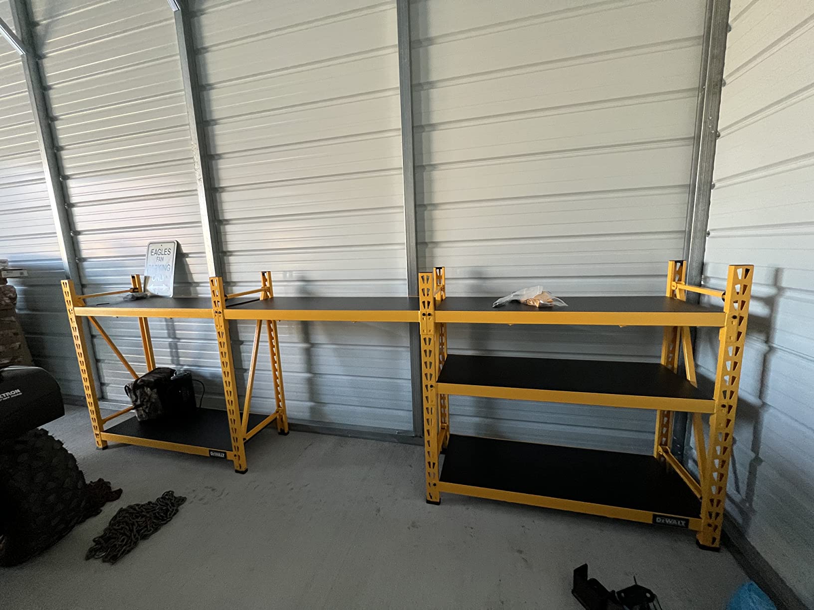 DEWALT 4-Foot Tall, 3-Shelf Industrial Workshop/Garage Storage Rack, Total Capacity: 4,500 lbs. customer photo 2