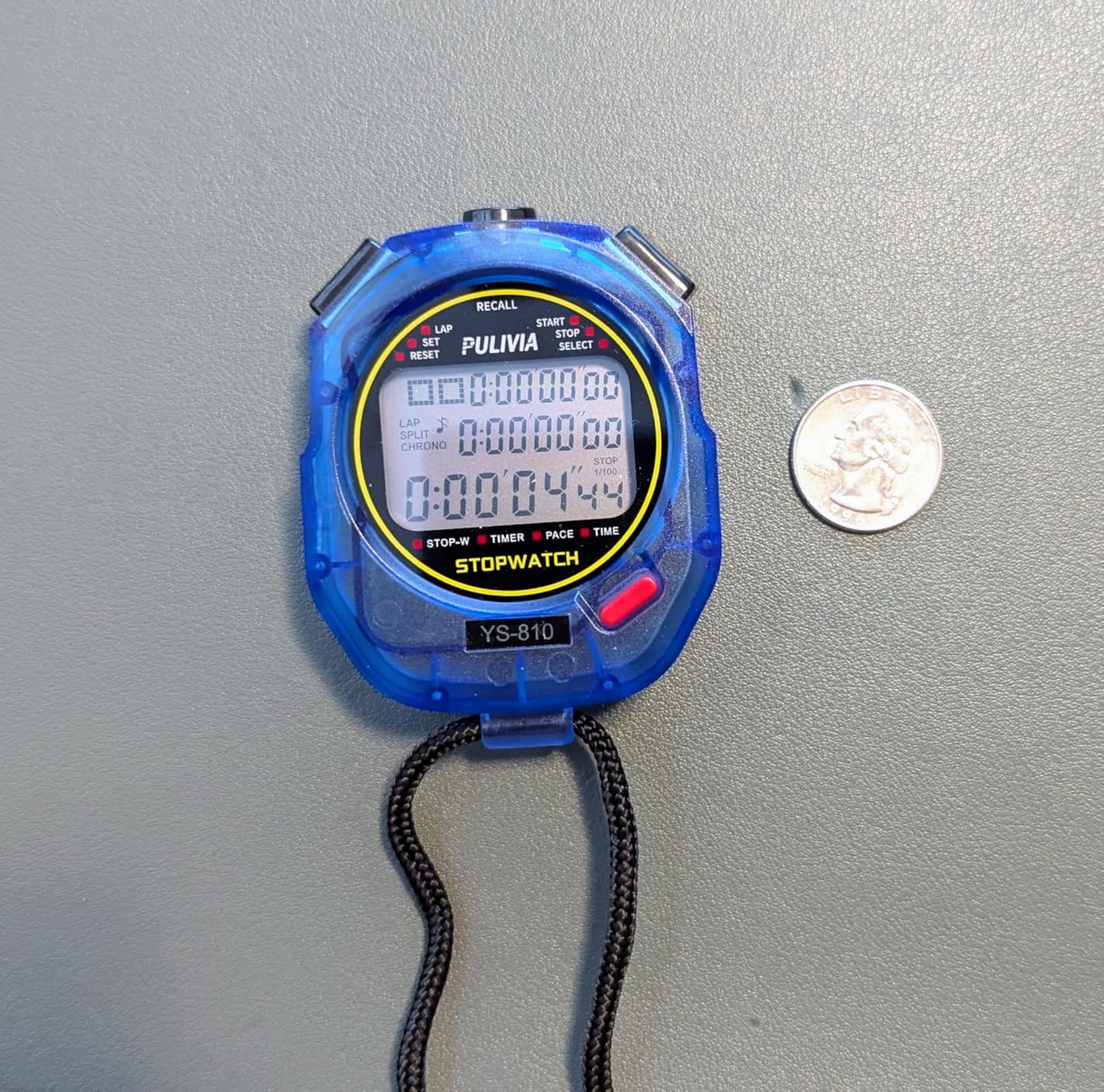 Stopwatch Timer Multi Splits/Laps Digital Stop-Watch for Sports | 100 Splits/Laps Stopwatch with Countdown Alarm Clock Date, Memory Recall 3-Rows Display, Ideal for Coaches Referee PE-teacher customer photo 2