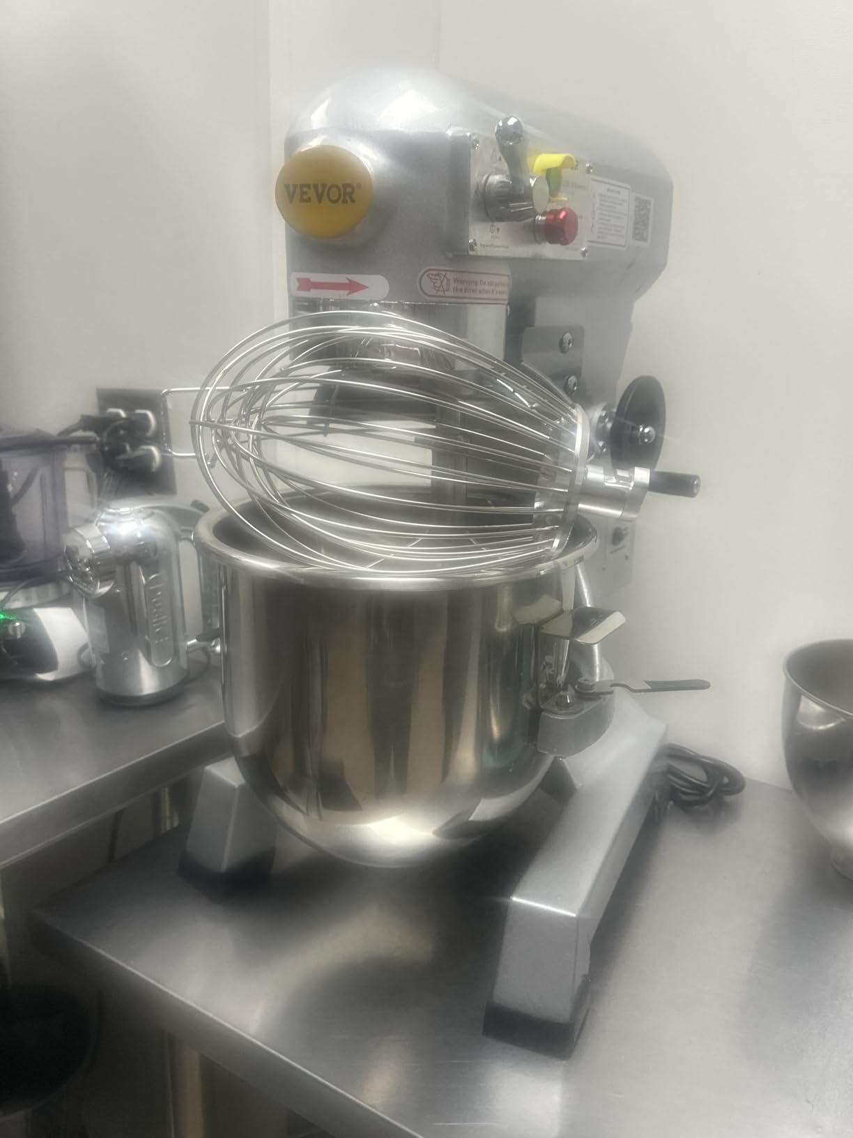 15Qt Commercial Food Mixer Timing Function 600W Commercial Mixer | for Bakery Pizzeria Restaurant Kitchen, Stainless Steel Bowl Heavy Duty Stand Mixers with 3 Speeds, Dough Hooks Whisk Beater customer photo 1