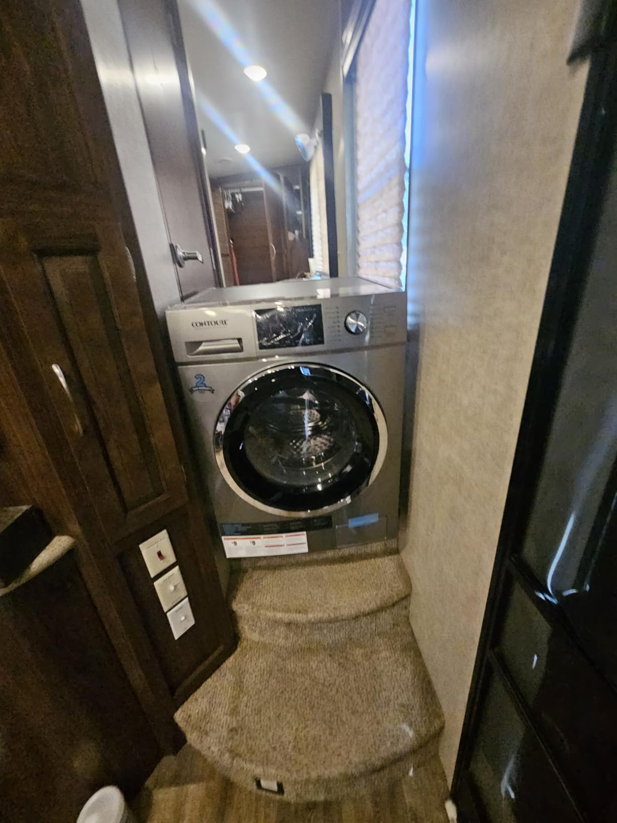 Contoure 2.7 Cu Ft Ventless Washer Dryer Combo with Steam, 120V, Titanium | All-in-one RV washing machine, no venting required, fits apartments and tiny homes, model RV-WD900S customer photo 2