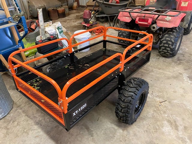 Impact IMPLEMENTS 1500lb ATV/UTV/Tractor Trailer with Solid Steel Floor, Aggressive Tires & Pivoting Tongue customer photo 1