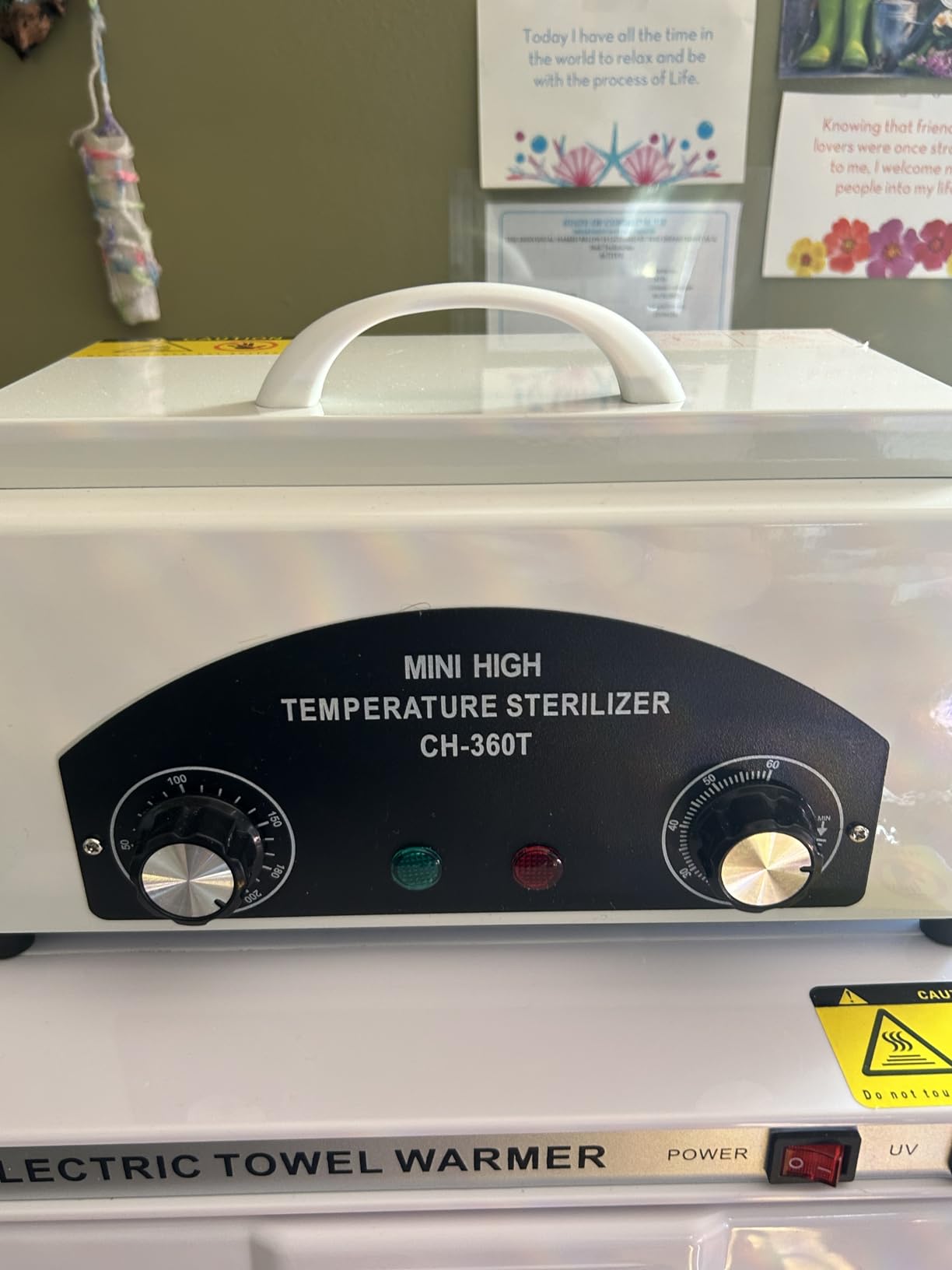 High Temperature Sterilizer Dry Heat Nail Tool Dental Tool Sterilizer 1.5L customer photo 2