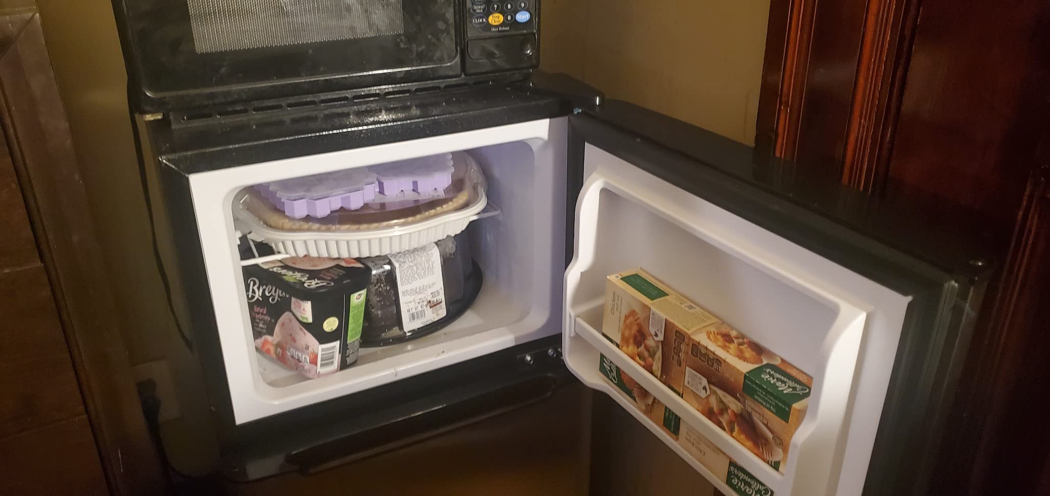 FRIGIDAIRE 2 Door Refrigerator/Freezer, 4.6 cu ft, Black Stainless Steel, Gunmetal customer photo 1