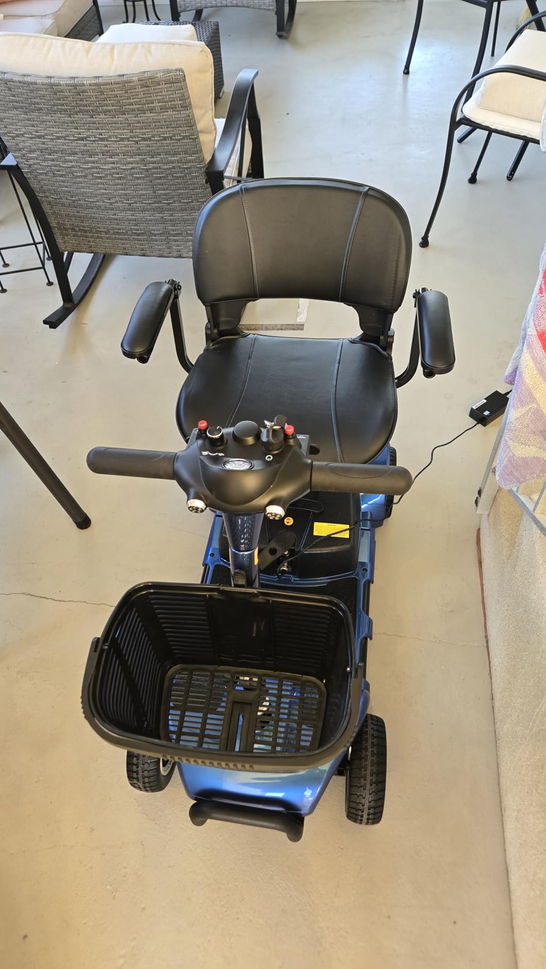 Vive 4 Wheel Mobility Scooter - Electric Powered Wheelchair Device | Compact Heavy Duty Mobile for Travel, Adults, Elderly - Long Range Power Extended Battery with Charger & Basket customer photo 2