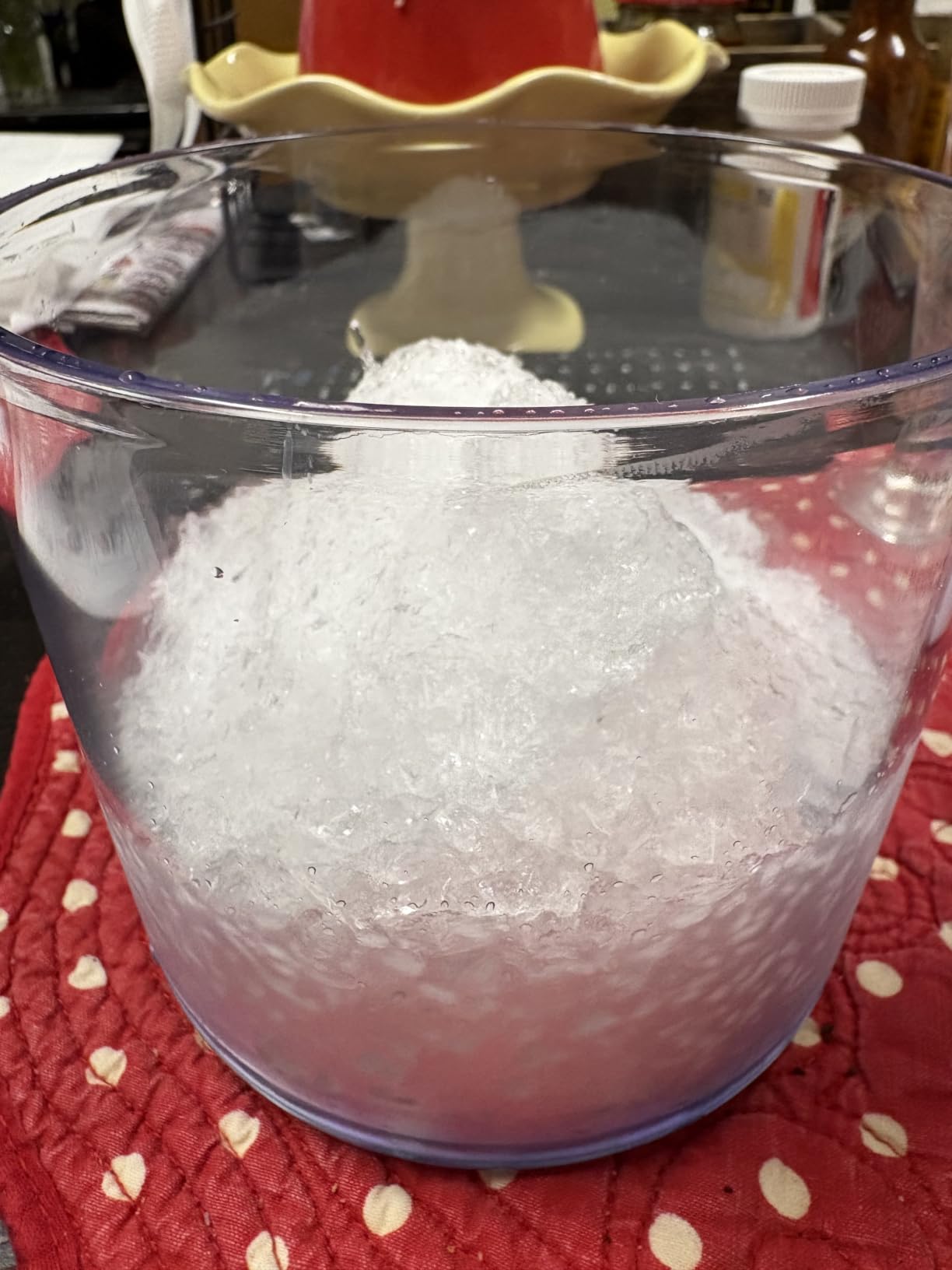 MANBA Manual Snow Cone Machine Maker for Shaved Ice, Snowcones, Slushes - Hand Crank, 3 Blades for Fast Shaving customer photo 1