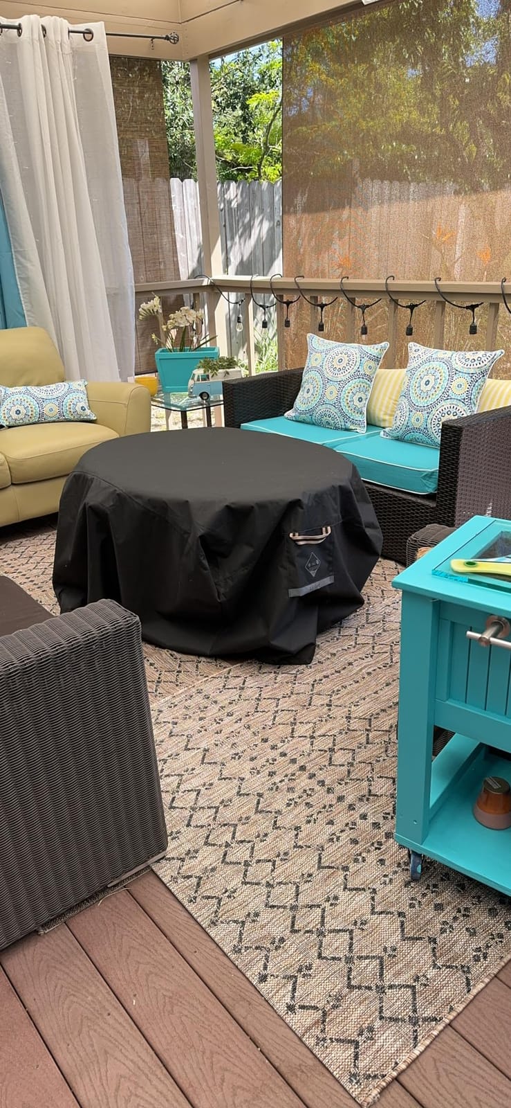 JONATHAN Y Moroccan Geometric Indoor Outdoor Area Rug 8x10 Natural/Black, Ourika Textured Weave customer photo 1