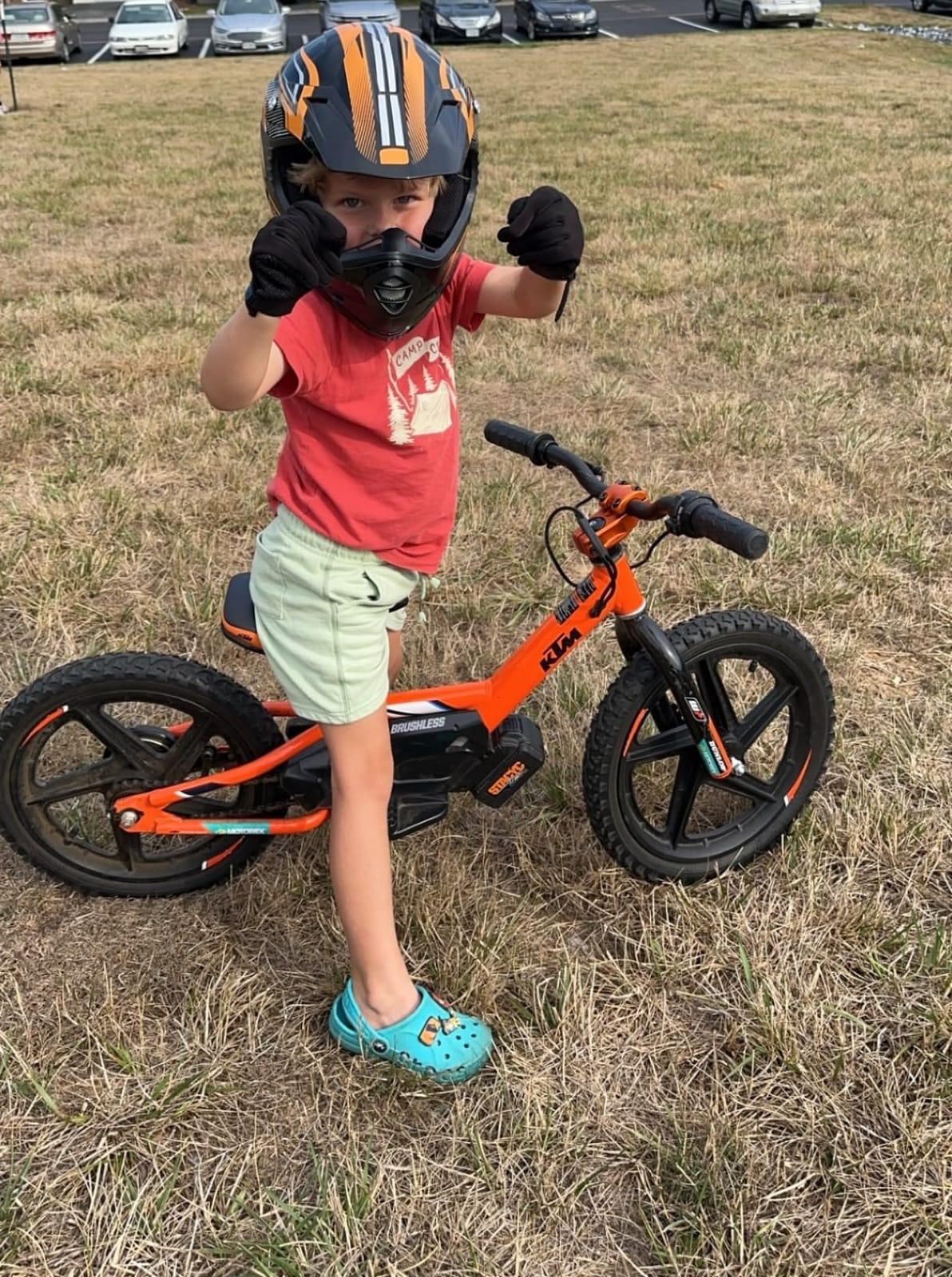 ILM Youth Kids DOT Full-Face Dirt Bike Helmet ATV Motocross Set, Includes Goggles Sports Gloves Storage Bag, Multiple Vents and Washable Liner, ATV UTV BMX MX Off-Road Racing customer photo 1