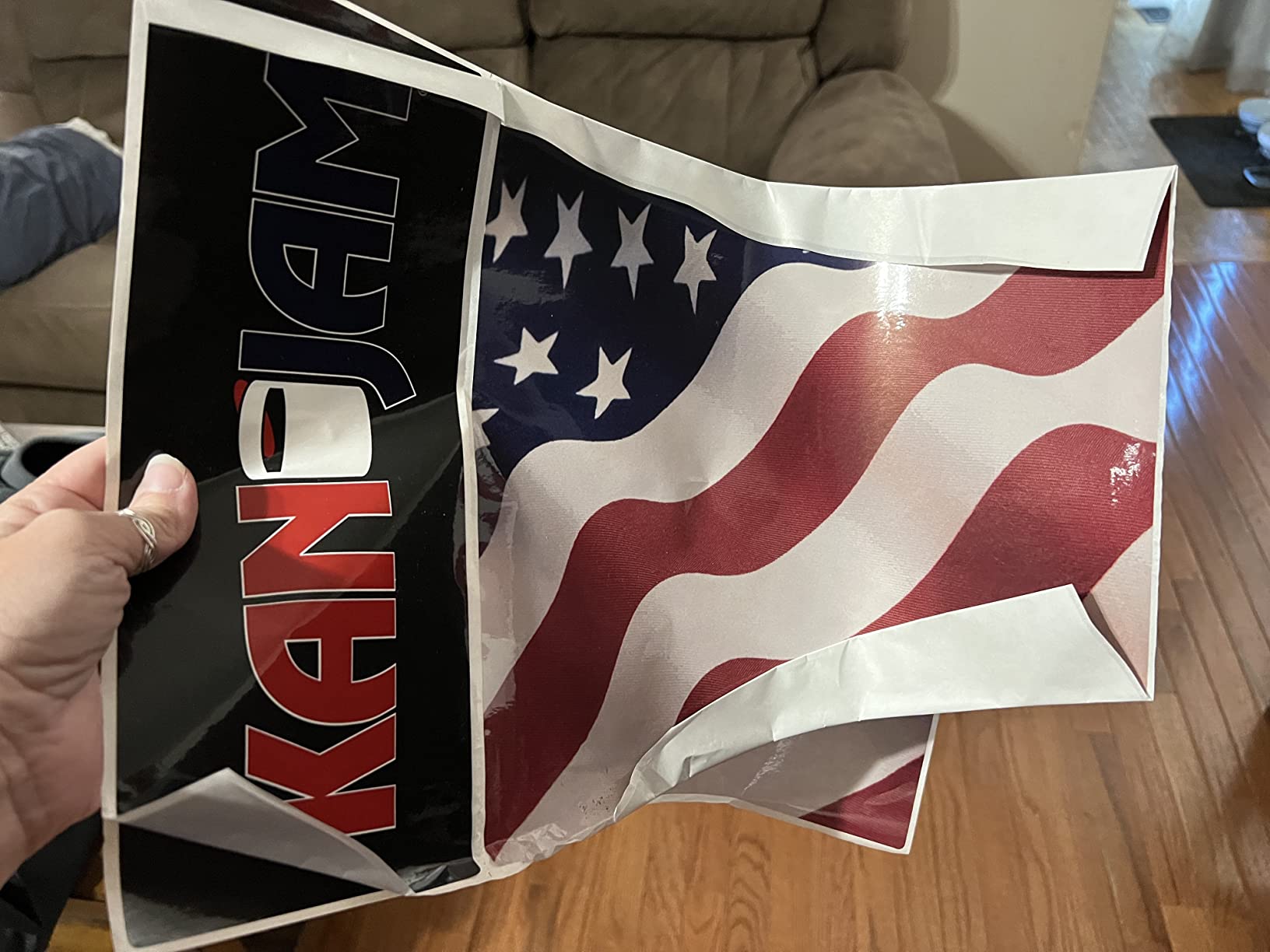 Kan Jam Original Disc Toss Game - American Made Outdoor Game for The Backyard, Beach, Park, Tailgates - ESPN, OCHO, & USA Flag Designs customer photo 1