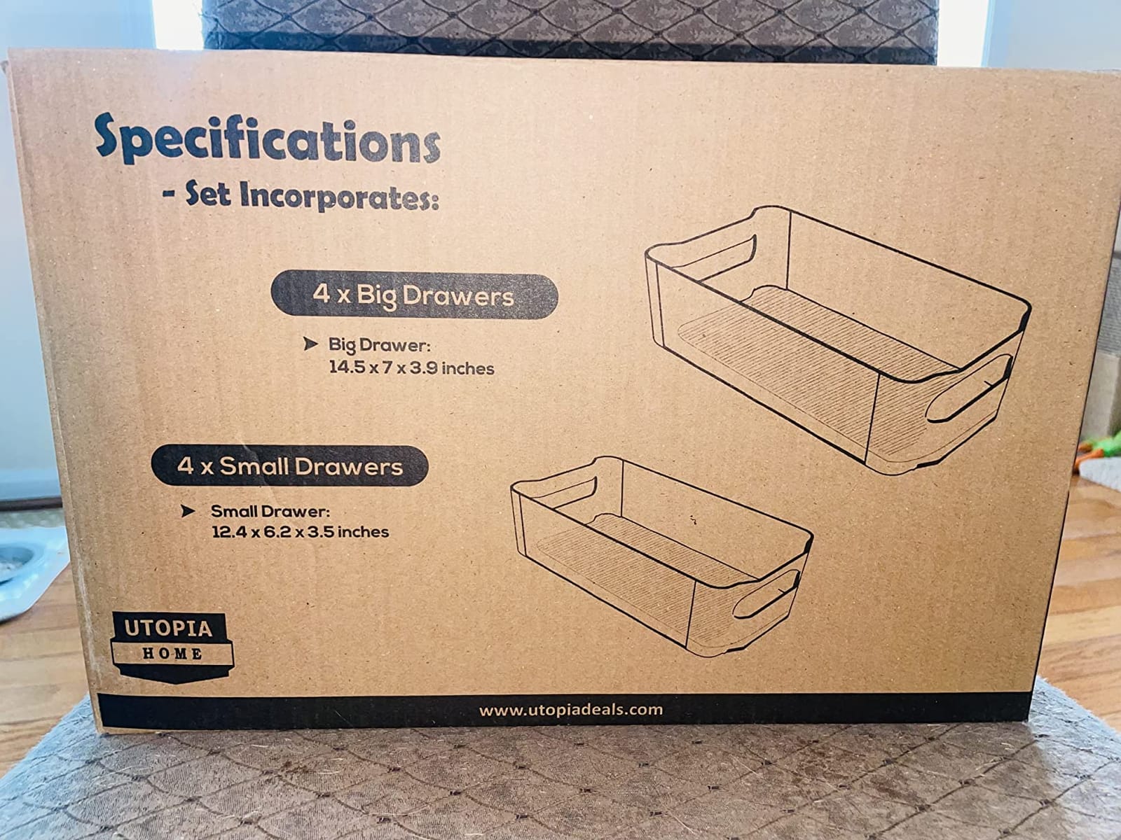 Utopia Home Plastic Stackable Storage Bins for Fridge, 8 Pack, Clear customer photo 2