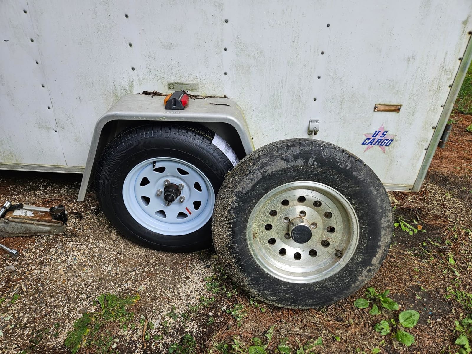 eCustomrim 2 Pack Trailer Tire Assembly ST205/75D15 Load C 5 Lug White customer photo 1