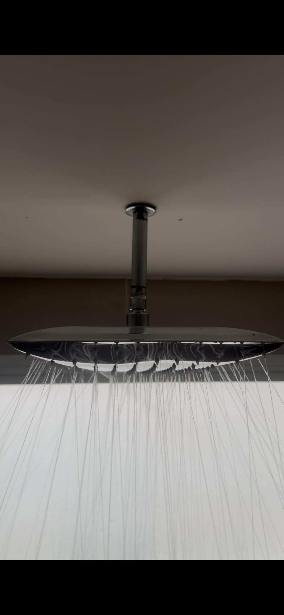 NearMoon Rain Shower Head, High Flow Stainless Steel Square Rainfall Shower, Waterfall Bath Shower Body Covering, Ceiling or Wall Mount (12 Inch, Matte Black) customer photo 2