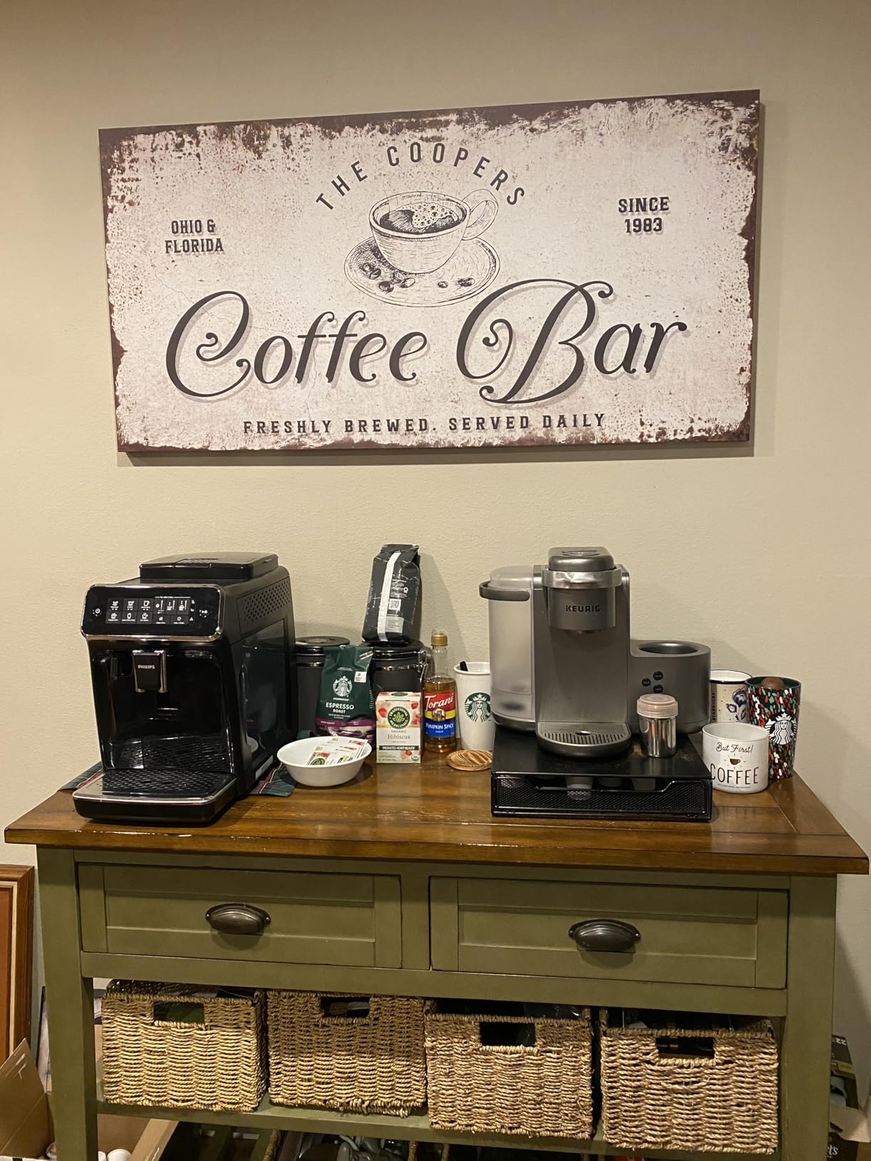 Philips 3200 Series Fully Automatic Espresso Machine, LatteGo Milk Frother, 5 Coffee Varieties, Intuitive Touch Display, 100% Ceramic Grinder, AquaClean Filter, My Coffee Choice, Black (EP3241/54) customer photo 1