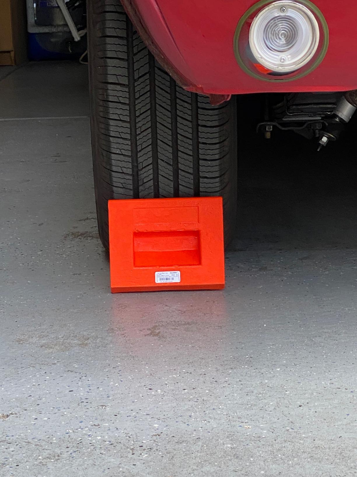 SECURITYMAN Heavy Duty Wheel Chocks (2 Pack) - Durable, Non-Slip, Solid Rubber Wheel Chocks for Boat Trailers, RV, Truck, Camper customer photo 2