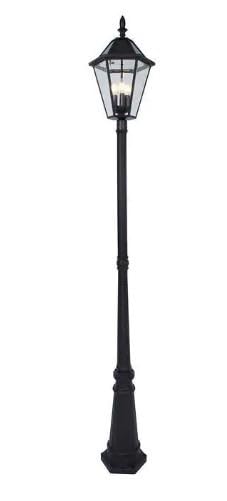 LUTEC 12513LE4-SL-Head LED Post Solar Light Outdoor, Dusk to Dawn Vintage Street Lights for Lawn Patio Yard Pathway Garden Mount (Base Not Included) customer photo 2