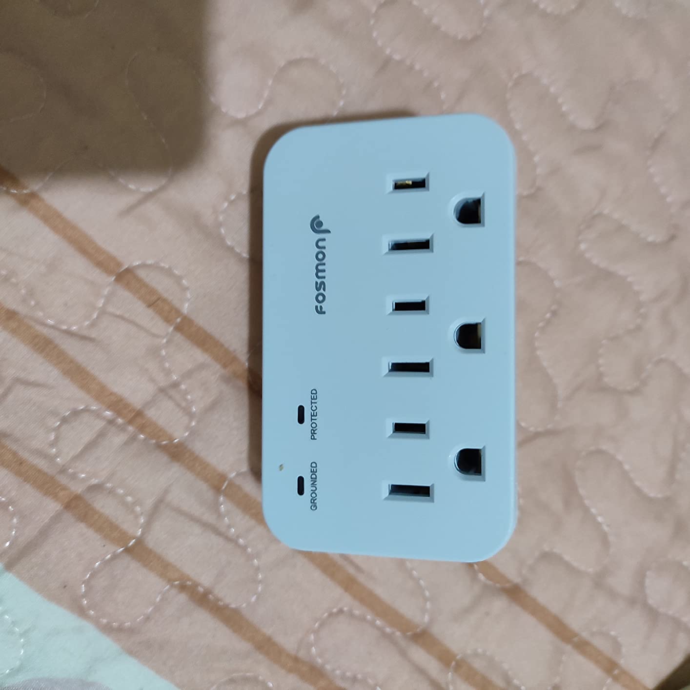 Fosmon Refrigerator Surge Protector, 3 Outlet Heavy Duty Appliance Surge Protector with High Joules for Fridge, Microwave, Washing Machine, Garage Door, 1200J, 1875 Watts, 3 Prong, ETL Listed- 2 Pack customer photo 1