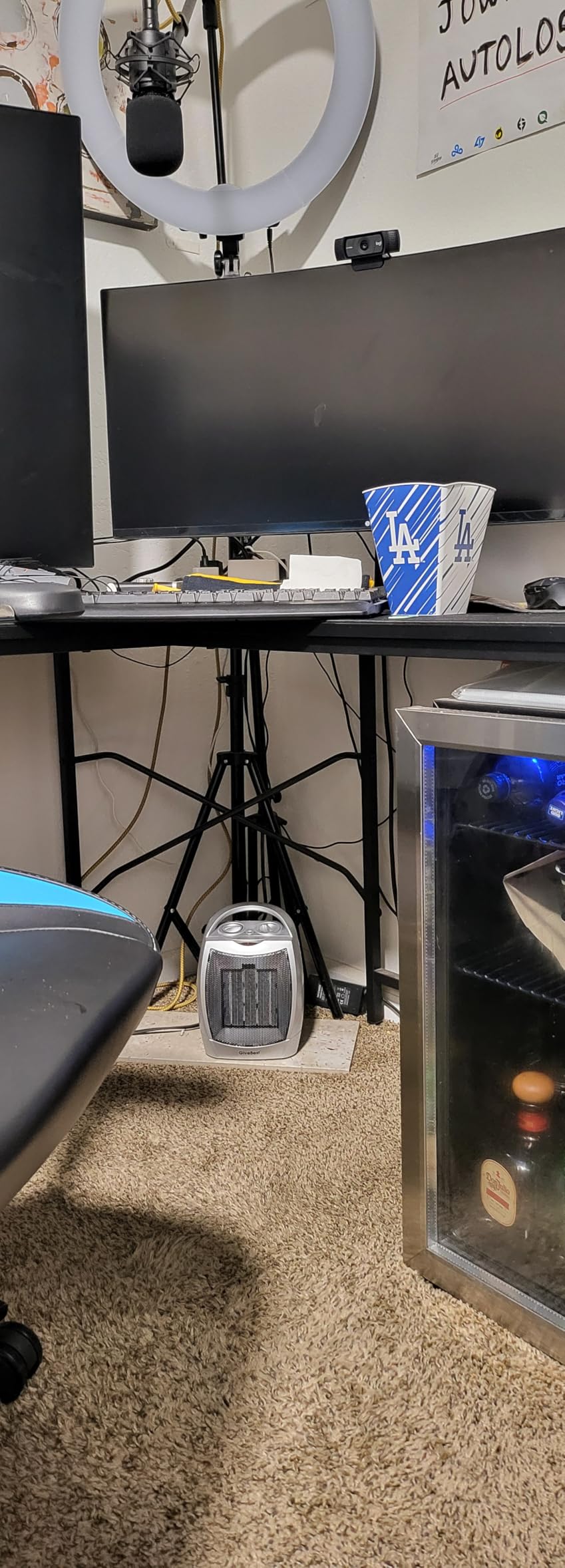 GiveBest Space Heater, Portable Space Heaters for Indoor Use | Desk Heater with Thermostat, Overheat and Tip Over Protection, 1500W/750W Safe & Quiet Ceramic Heater Fan for Office Room customer photo 1