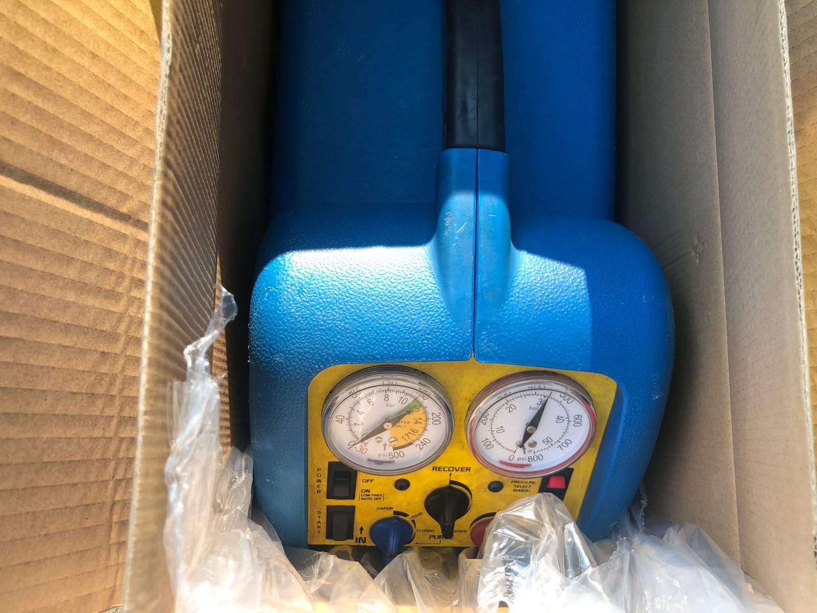 VIVOHOME 3/4 HP Single Cylinder Portable Refrigerant Recovery Machine | 110-120V Freon AC Recovery Machine for Liquid Vapor Refrigerant R134a R410a R12 R22 Automotive Home Air Conditioning customer photo 2