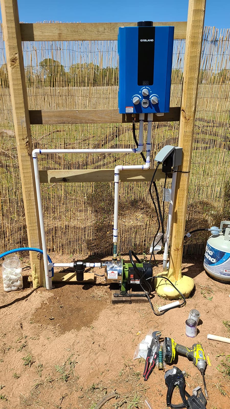 GASLAND BE158R Tankless Water Heater Propane | CSA Certified | 6L 1.58 GPM | Portable Outdoor Camp Shower, Overheating Protection, Digital Display, Temperature Adjustable, 41,000 BTU, Off-Grid customer photo 1