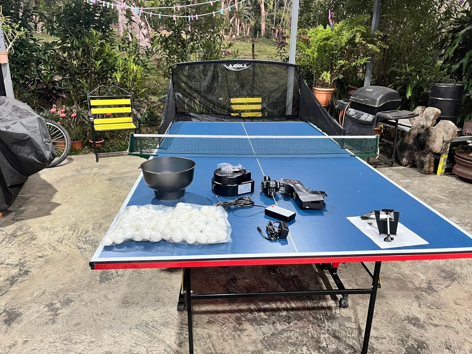 Suz S101 Ping Pong Machine with 100 Balls for Solo Training & Coaching customer photo 2