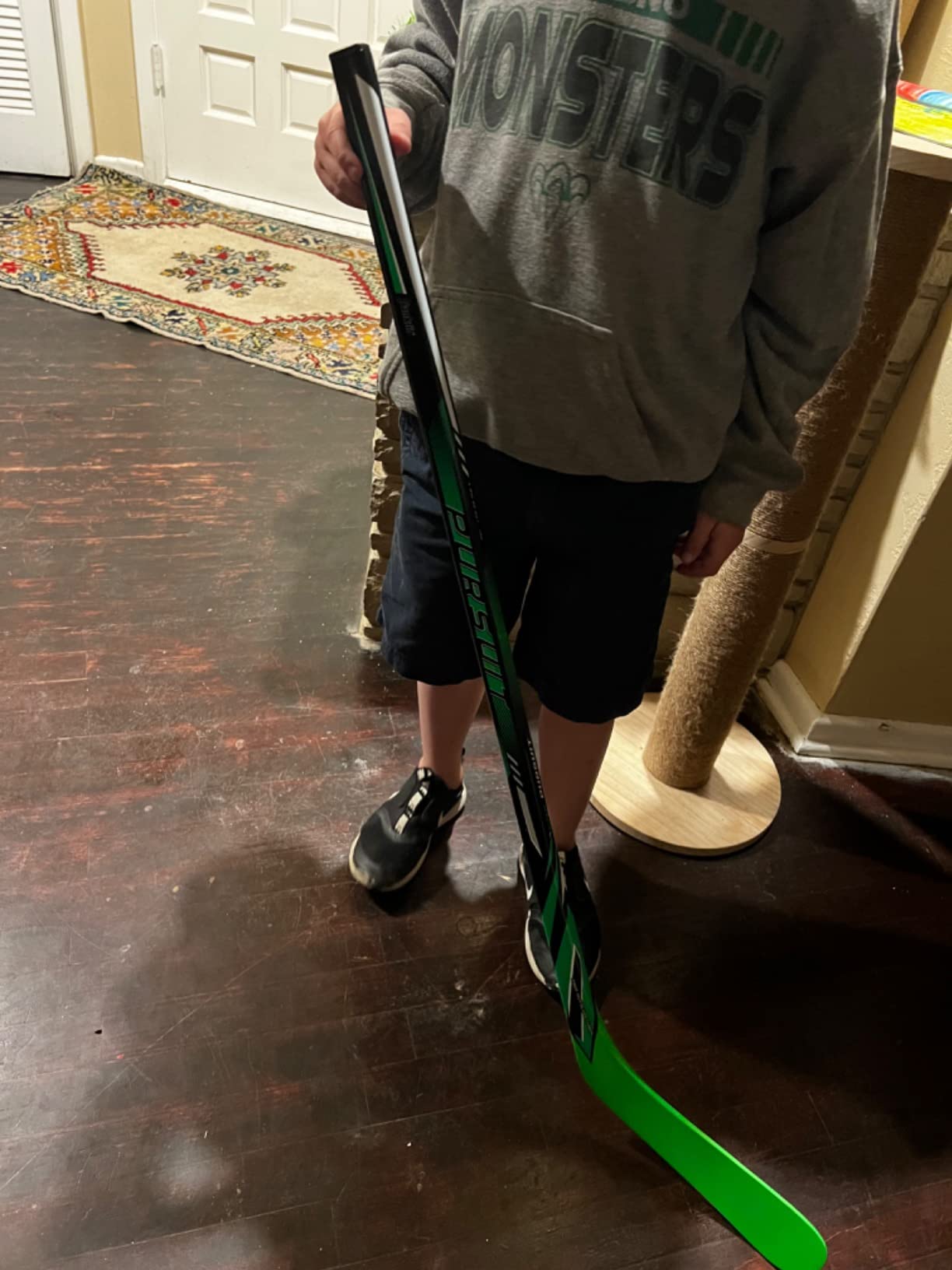 Franklin Sports Kids Ice Hockey Sticks - Ripper Junior + Youth Composite Hockey Sticks - Righty + Lefty 50-Flex Ice Hockey Sticks - Textured Grip - 55