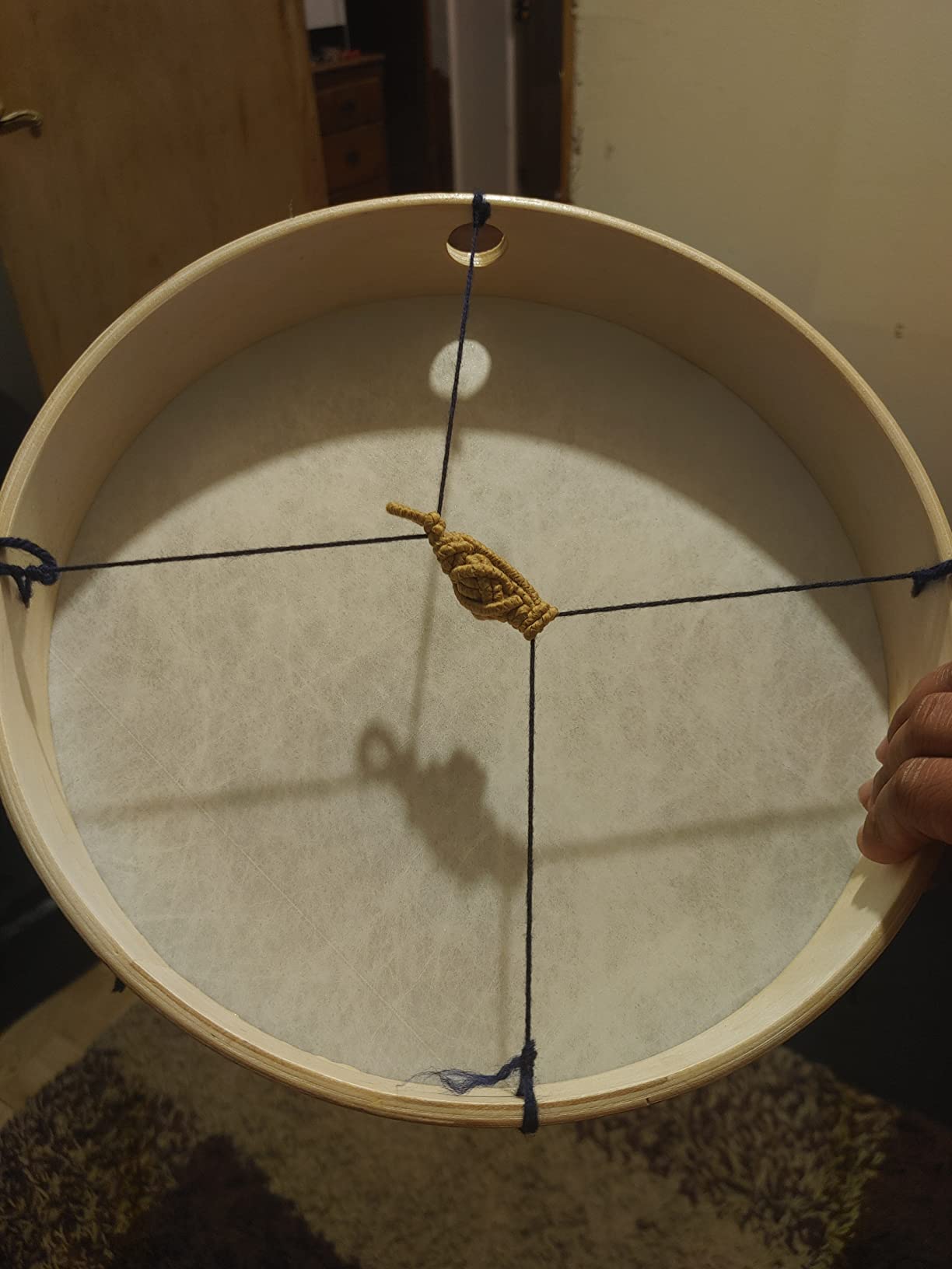 Foraineam 12 Inch & 10 Inch & 8 Inch Hand Drum Percussion Wood Frame Drum with Drum Stick customer photo 2