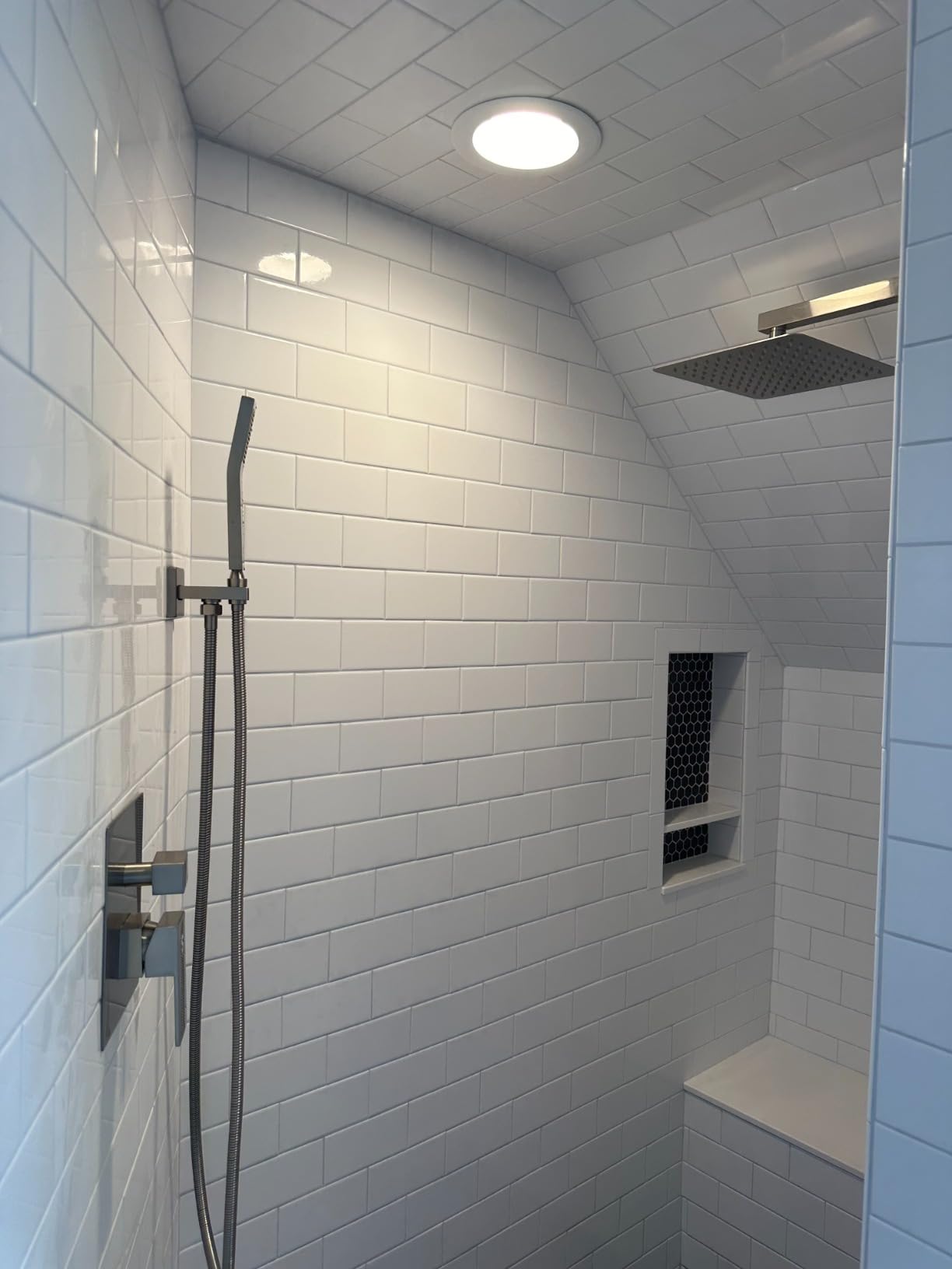 SR SUN RISE Shower Faucet Set 10-Inch Rainfall Shower Head Matte Black customer photo 2