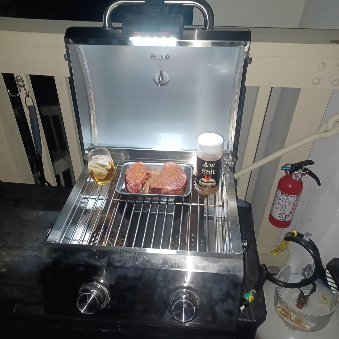 Monument Grills Tabletop Propane Gas Grill for Outdoor Portable Camping Cooking with Travel Locks, Stainless Steel High Lid, and Built in Thermometer customer photo 2