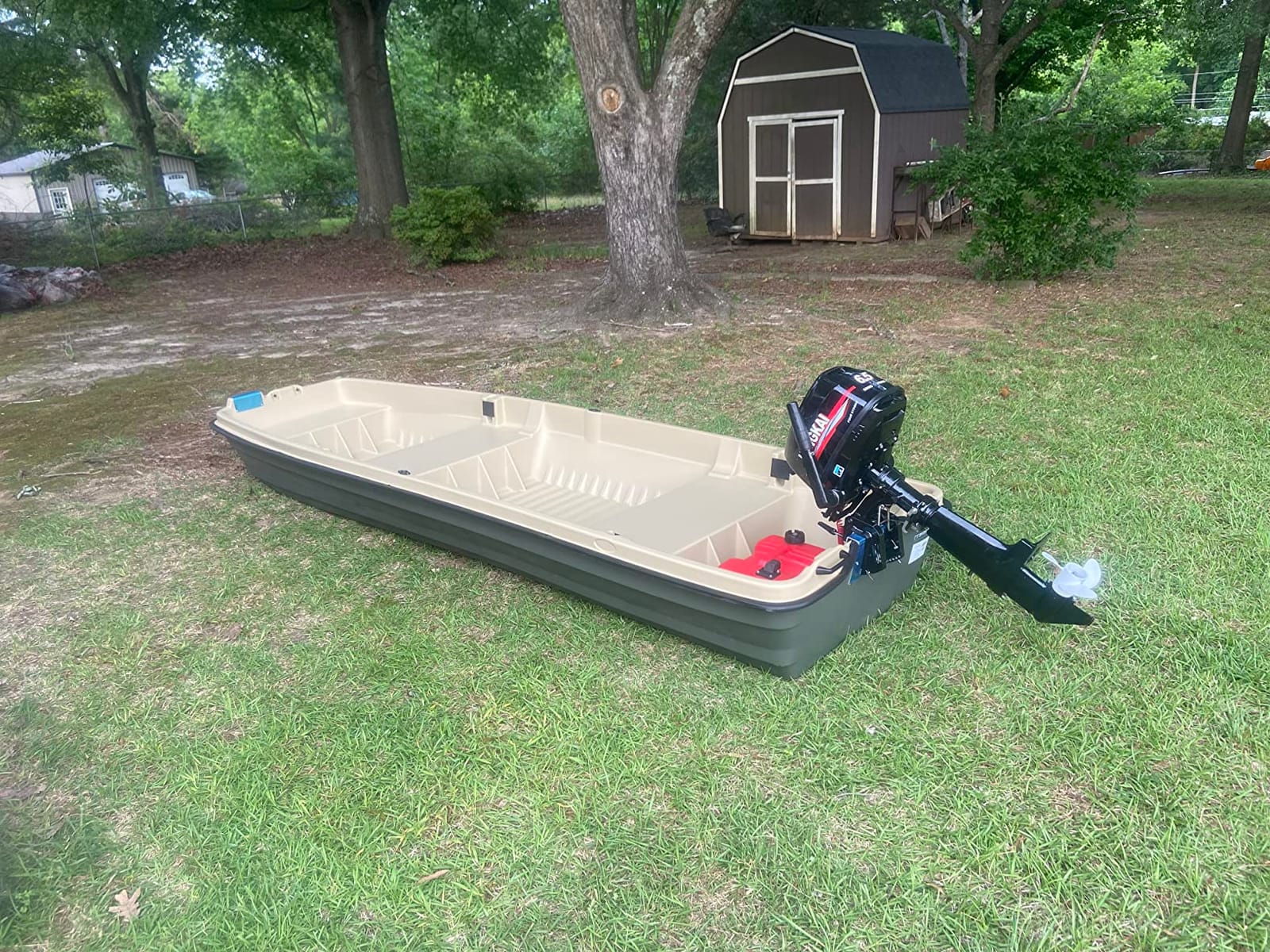 Pelican - Boat Intruder 12 - Jon Fishing Boat - 12 ft. - Great for Hunting/Fishing, Khaki/Beige customer photo 1
